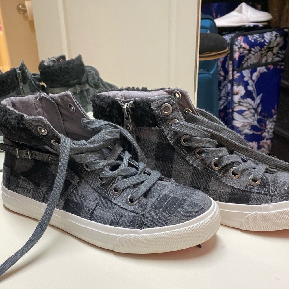 Blowfish Memphis High Top Buffalo Check Sneaker